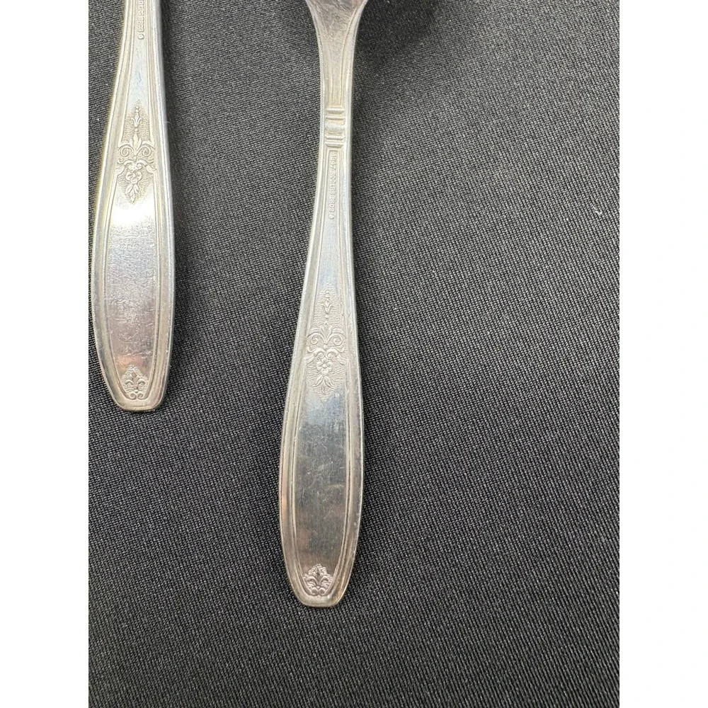 1847‎ Rogers Bros AMBASSADOR Dinner Forks Spoons Lot of 7 Pieces Monogram